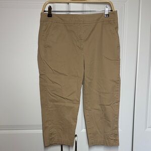 Talbots Tan Pedal Pusher Pants (6)
